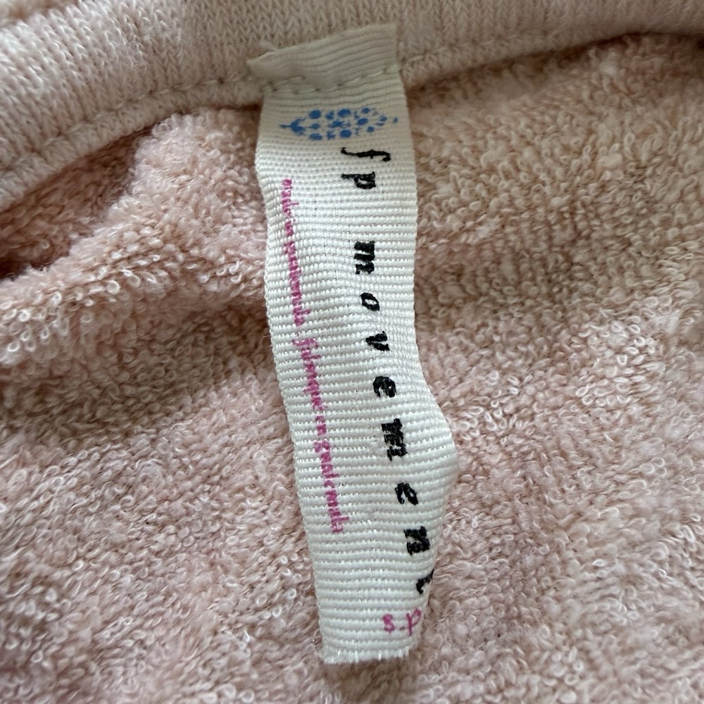 Free People Movement Believe It Hooded Lace Up Pullover Sweatshirt Small Pink - Picture 4 of 8